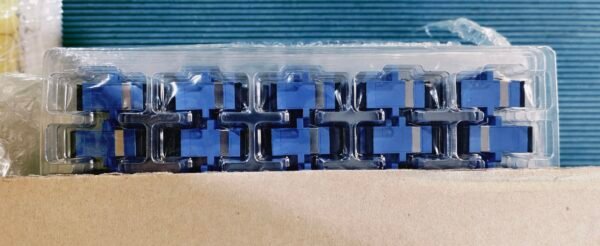 Huawei Genuine 10pcs LC/PC Adapter Tray - Bulk Packaging View- - Huawei Original LC/PC Simplex Fiber Optic Adapter - 10pcs Tray Packaging Close-up --