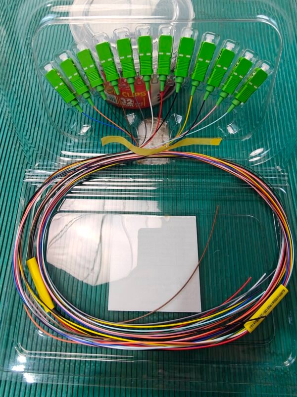 Genuine Huawei OEM 12-Core SC/APC Single Mode Fiber Optic Pigtail 1.5m - P/N 14135637 Surplus Stock